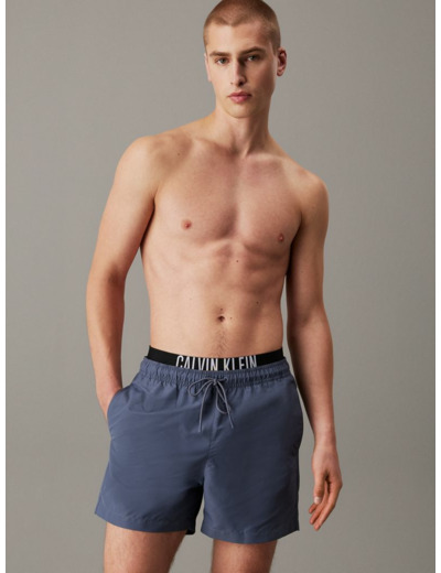 PUISSANCE INTENSE - SHORT DE BAIN À DOUBLE CEINTURE MOYENNE