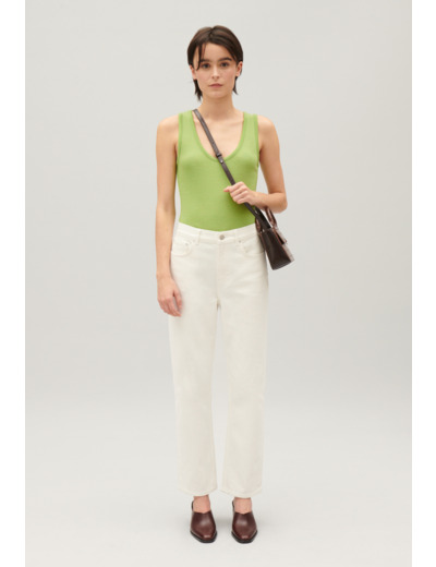 Jean Toto slim 7/8ème écru