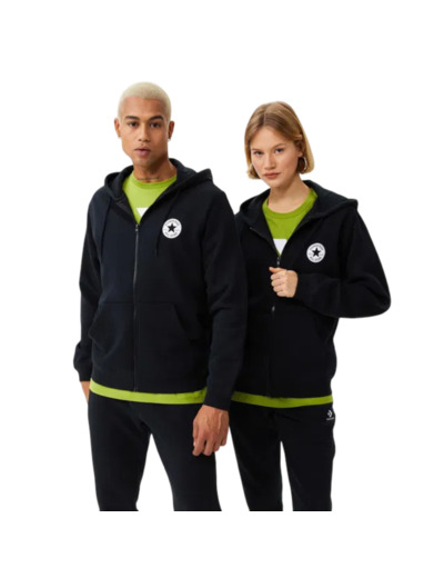 Chuck Patch Screen Print Hoodie Obsidian