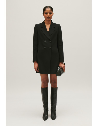 Robe courte tailleur noir