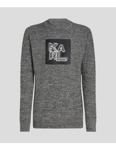 SALT & PEPPER LOGO MOCKNK KNIT