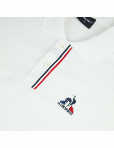 Polo Homme TRICOLORE SP SS N1 M NEW OPTICAL WHITE Blanc