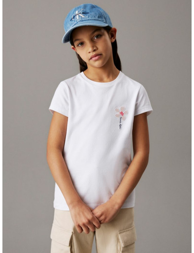 T-SHIRT À MANCHES COURTES PETITES FLEURS