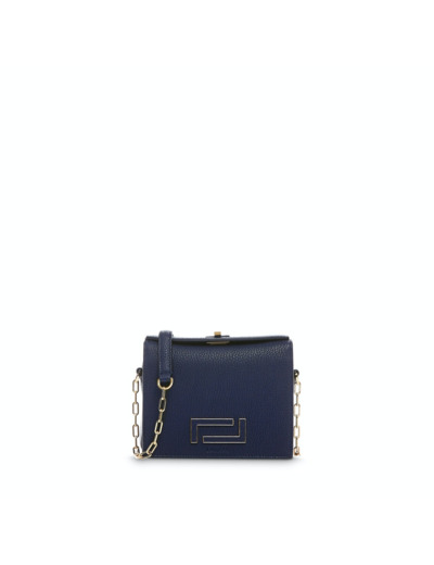Pia de Lancel - Mini sac chaîne - Bleu Petrole