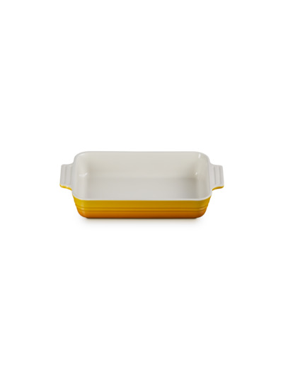 Plat rectangulaire classique 25cm en céramique nectar