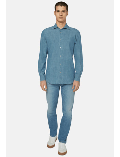 Chemise En Denim De Coton Regular Fit