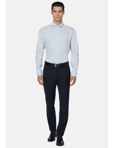 Chemise Classique à Col Napolitain