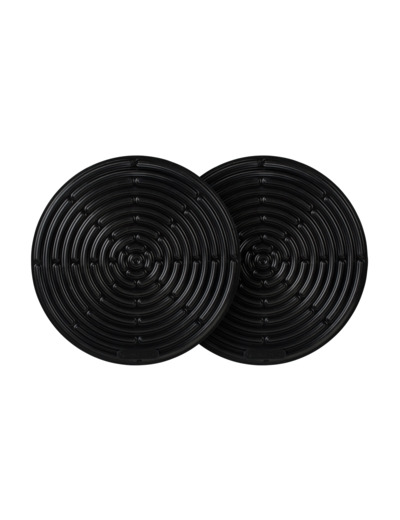 Set de deux maniques 10cm en silicone noir