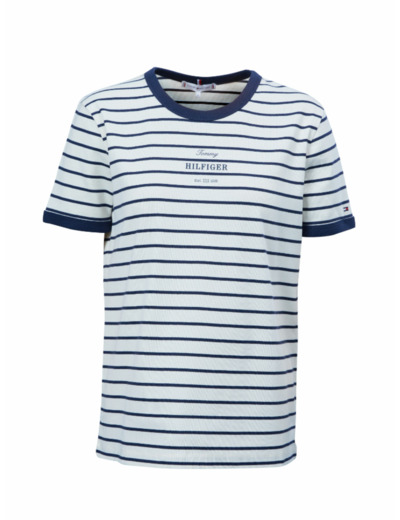 เสื้อยืดผู้หญิง สีน้ำเงิน Regular Fit