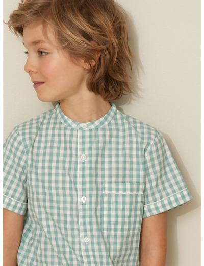 CHEMISE COL MAO COURT