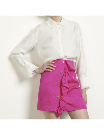 Jupe courte en jacquard