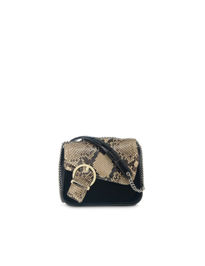 ADELE PYTHON, VERNI ET C.LISSE - Sac Chaine Exo - Roccia/Noir