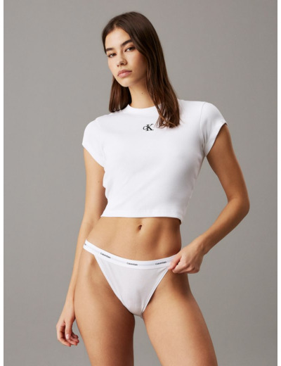 STRING HAUT EN COTON ÉLASTIQUE RIBBON