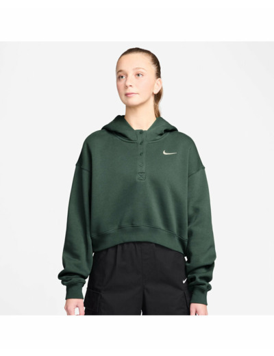 Sweat à capuche Femme W NSW PHNX FLC OS CRP HNLY HDY Vert