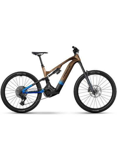 VTT tout suspendu électrique HYBE CF 9 Bronze/Bleu/Noir