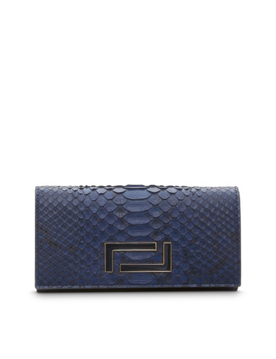 Pia de Lancel - Portefeuille continental dépliant - Bleu Petrole