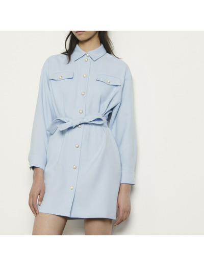 Robe chemise à boutons fantaisie