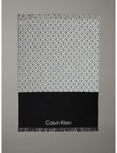 ÉCHARPE EN COTON MONOGRAMME