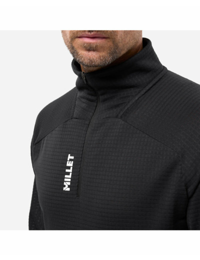 Haut zip Homme PARMELAN LIGHT FLEECE PO M Noir