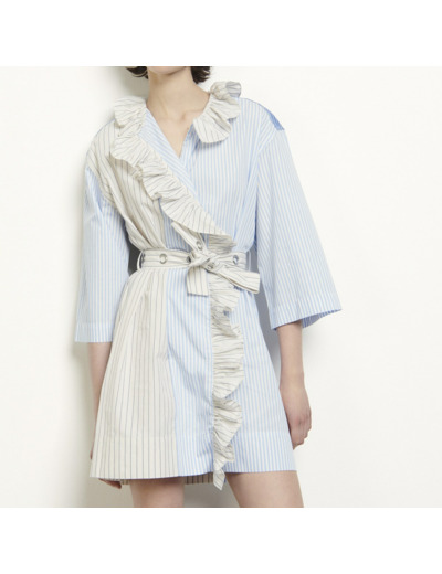 Robe courte en patchwork