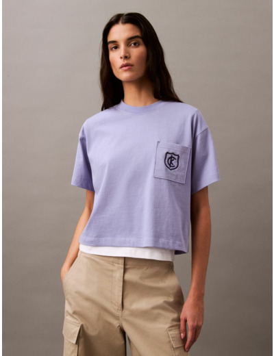 T-SHIRT CROPPÉ BOXY