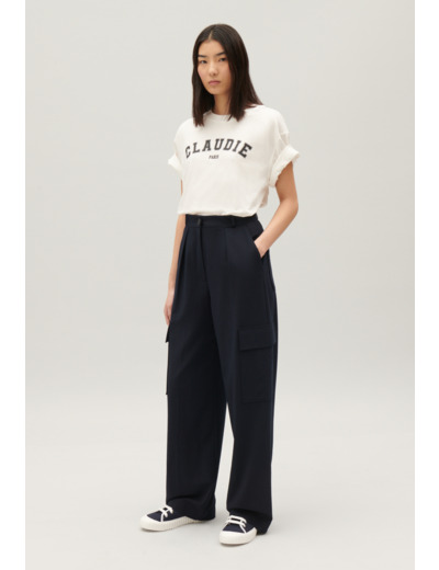 Pantalon cargo marine