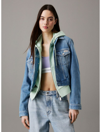 VESTE TRUCKER EN DENIM CROPPÉE DES ANNÉES 90
