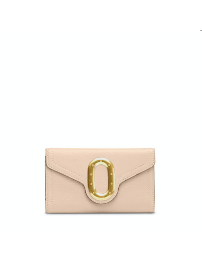 Romane de Lancel - Portefeuille slim rabat - Nude