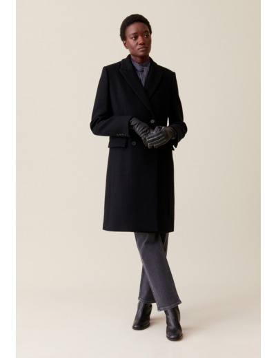 Manteau droit mi-long