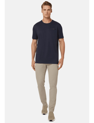 T-Shirt En Jersey De Coton Et Tencel