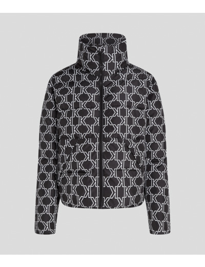 AOP CROPPED PUFFER JACKET