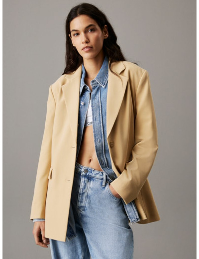 Blazer ajusté à nouer au dos ECOVERO