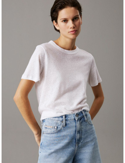 T-SHIRT EN JERSEY DE LIN DÉCONTRACTÉ