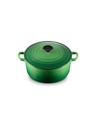 Cocotte ronde 24cm en fonte émaillée bambou