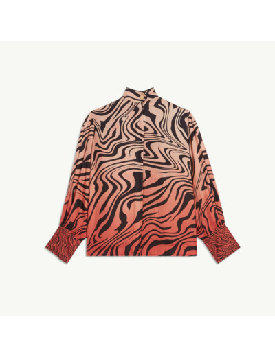 Chemise imprimée en soie