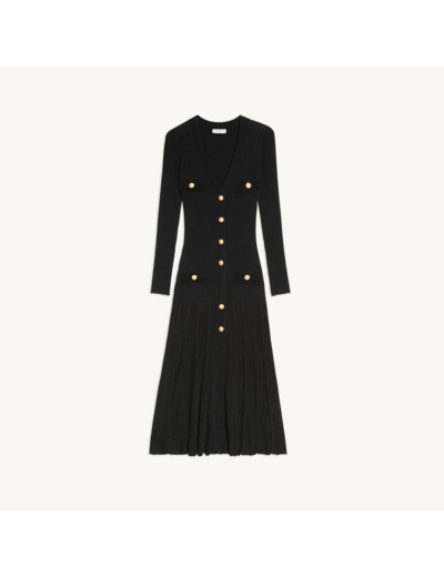 Robe gilet longue boutonnée