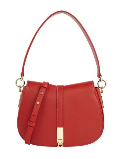 กระเป๋าคล้องไหล่ผู้หญิง สีแดง