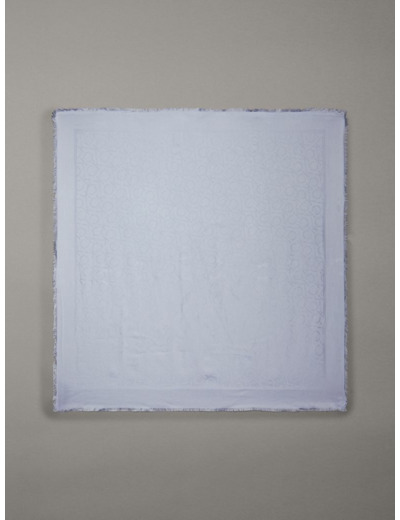 ÉCHARPE CARRE EN JACQUARD MONOGRAMME