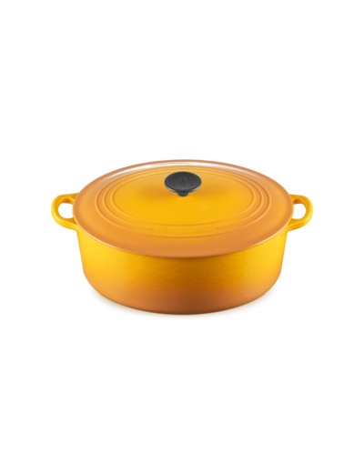 Cocotte ovale 31cm en fonte émaillée nectar