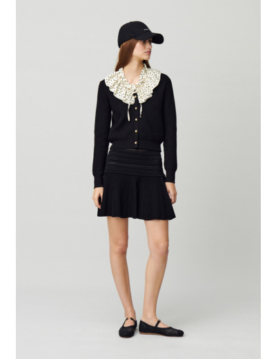 Jupe courte maille fine