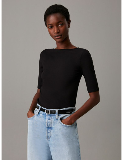 TOP RIB MODAL AVEC DOS EN COUPE SCOOP