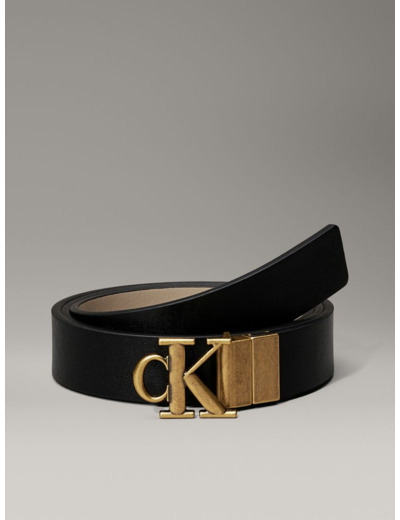 CEINTURE EN CUIR RÉVERSIBLE AVEC MONOGRAMME