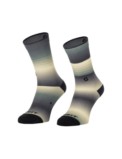 Chaussettes Unisexe GRADIENT STRIPES CREW Vert/Jaune Acide