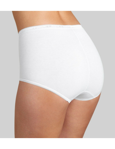 Sloggi Basic - Culotte Maxi Coton - Blanc