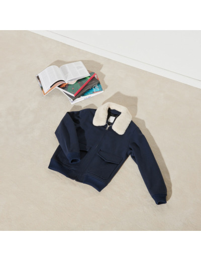 Blouson aviateur col mouton