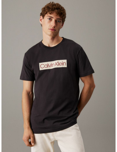 T-SHIRT AVEC IMPRIMÉ LABEL CALVIN KLEIN