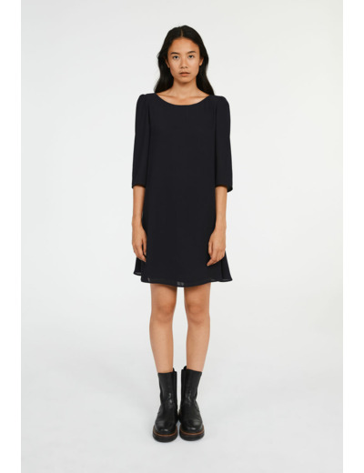 Robe courte Rififi bleu marine