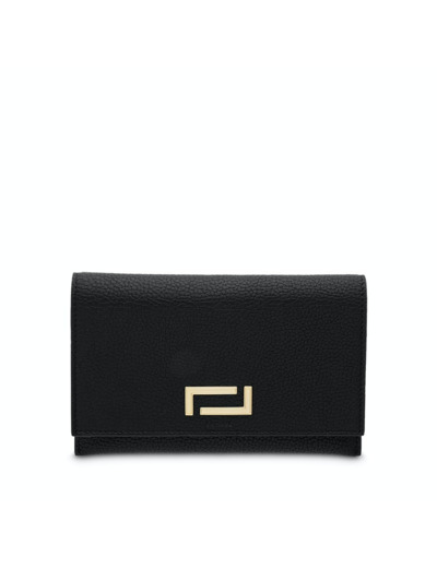 Pia de Lancel - Portefeuille combiné avec porte-cartes zippé amovible - Noir