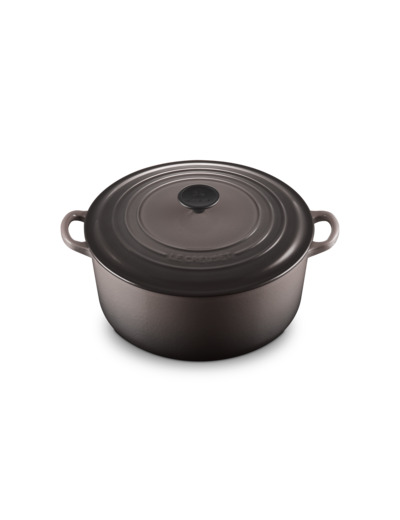 Cocotte ronde 28cm en fonte émaillée flint