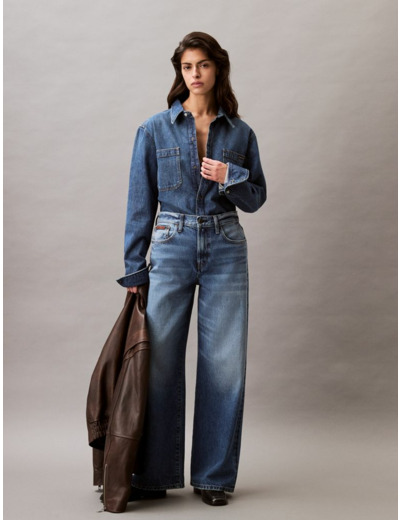 JEANS À JAMBES LARGES